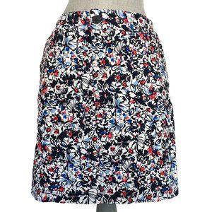Women's Skort Shorts Floral Print Navy, Blue, Red